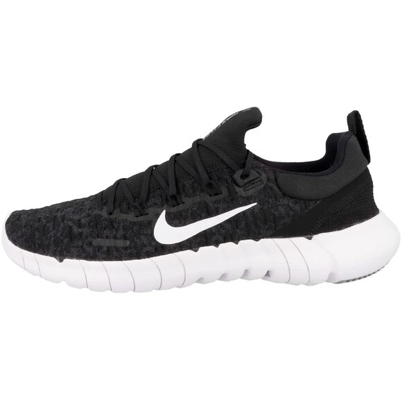 NWT NIKE Men's Free Rn 5,0 2021 Running Shoe, Black White Dk Smoke Grey,8 - Picture 7 of 7